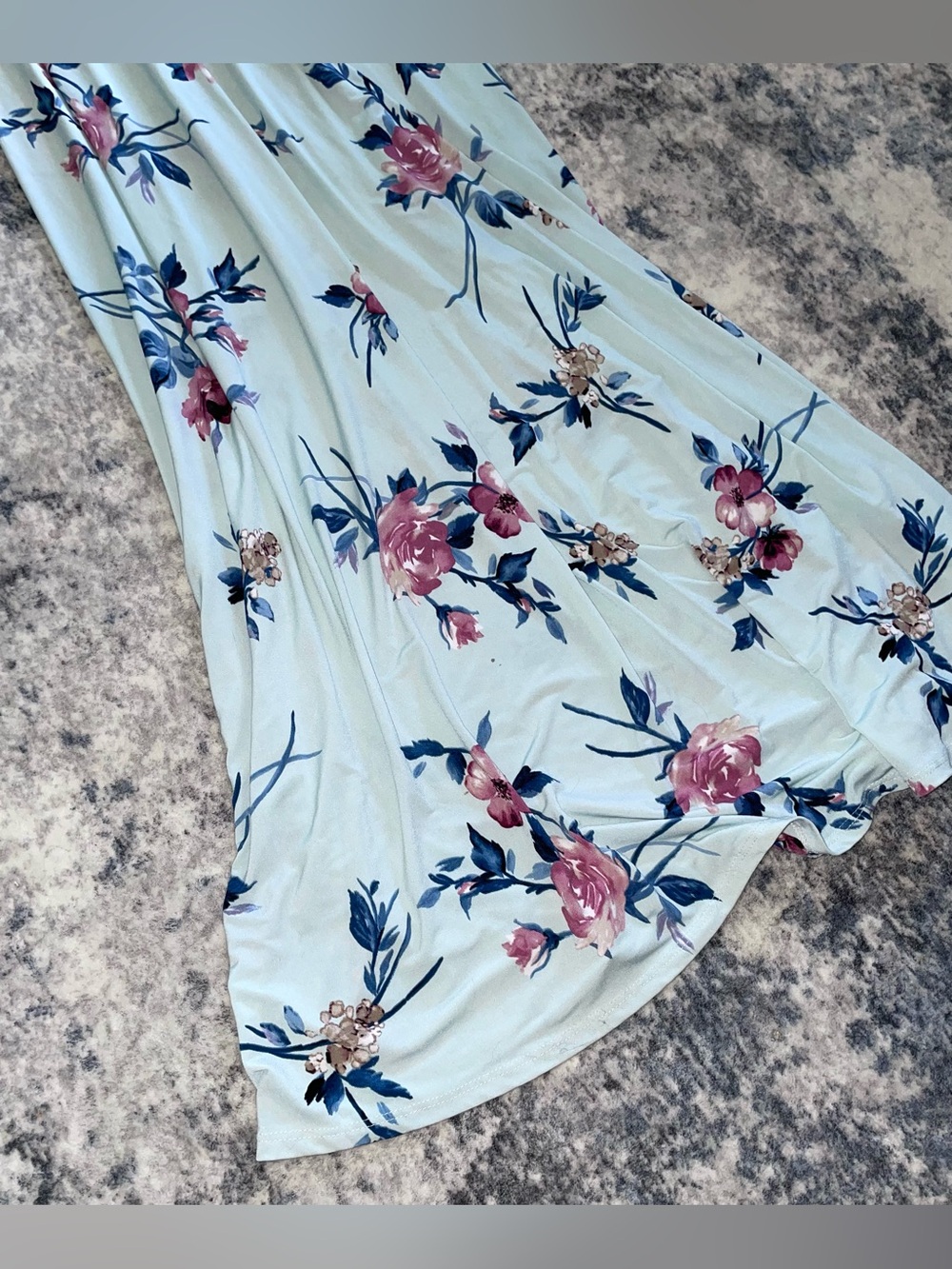 Hello Miz off the shoulder maternity maxi dress size medium - Picture 3 of 5